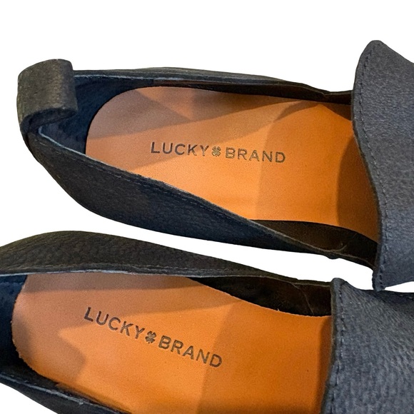 Lucky Brand Mahzan Slip On Loafer Black Nubuck Leather, Sz 6.5 - Picture 12 of 15